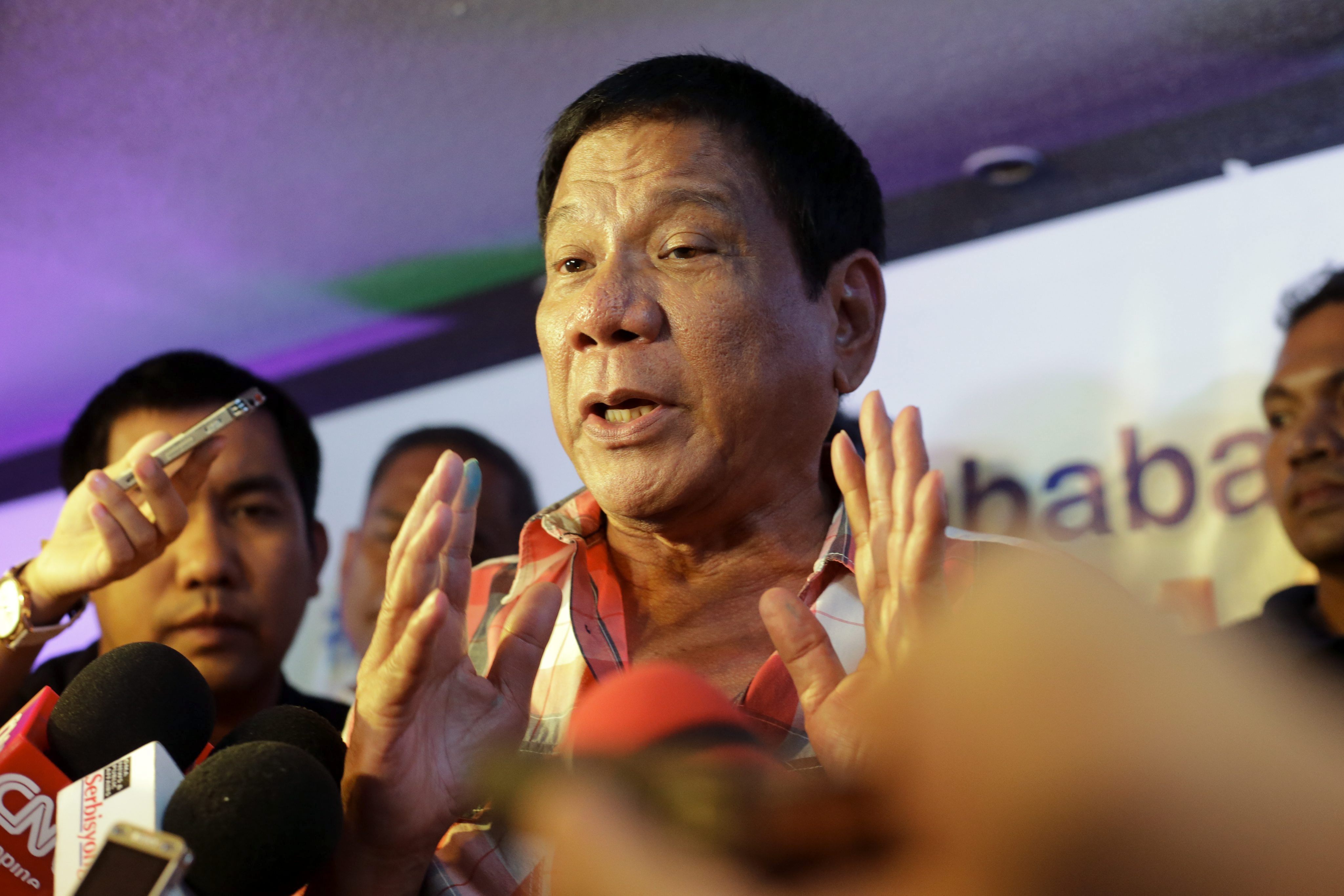 Duterte  se ha posicionado como el candidato a la presidencia de Filipinas con mayor intención de voto.