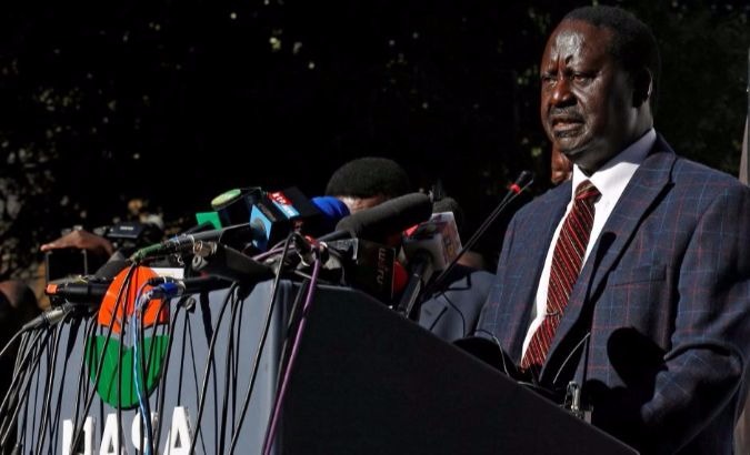 Kenya opposition leader Raila Odinga