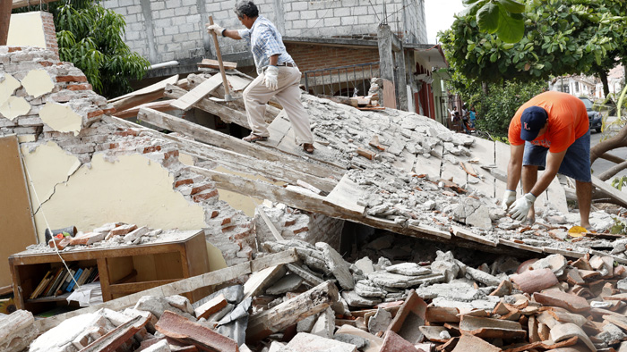 El potente sismo ha dejado 91 víctimas mortales en los estados de Chiapas, Oaxaca y Tabasco.