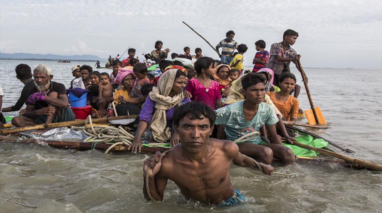 La etnia rohingya escapa de la persecución religiosa y la violencia en Myanmar.