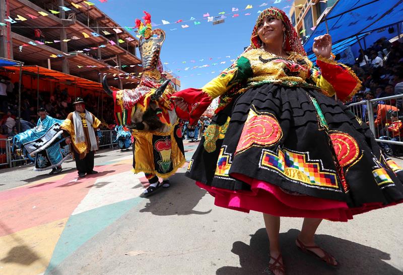 El Carnaval de Oruro es considerado Patrimonio Oral e Intangible de la Humanidad.