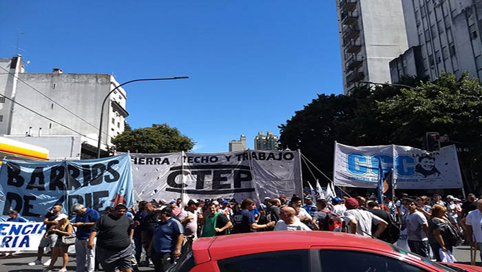 Así marcha el paro obrero en Argentina