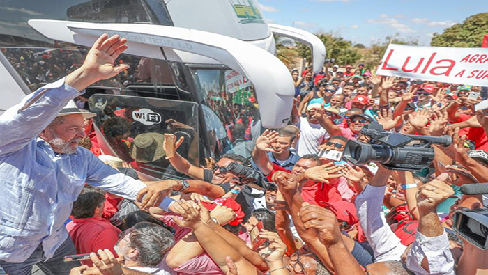 La Caravana de Lula recorrerá el sur de Brasil.