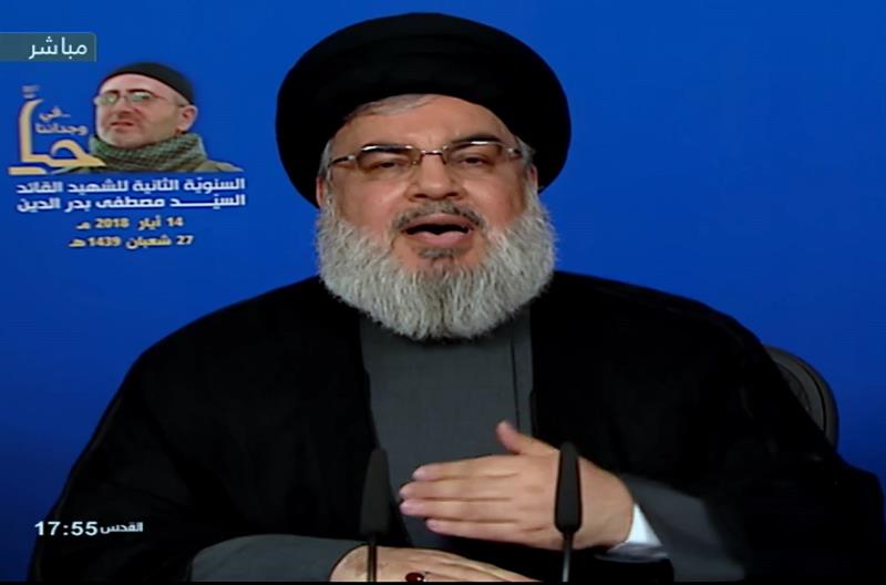 El líder de Hezbolá instó a Israel a detener las acciones contra Siria