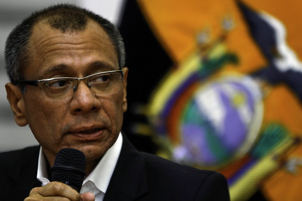 Former Vice-President Jorge Glas was sentenced to six years in prison in December in connection with the Odebrecht scandal.