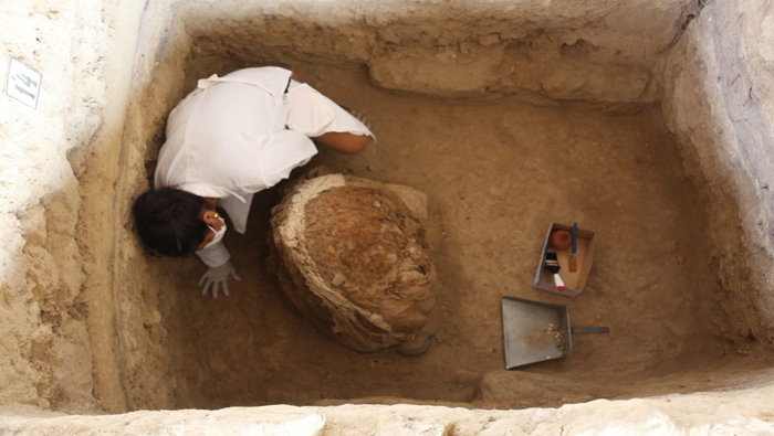 Con más de 500 años de antigüedad, los entierros fueron localizados en el marco de los proyectos de investigación, conservación y restauración del lugar.