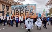 Argentinos rechazan el acuerdo del presidente Mauricio Macri ante el FMI.