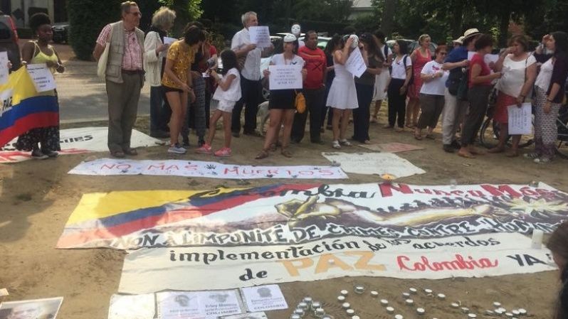 Solidaridad por nuestros líderes sociales. Colombia. 6 de julio 2018.