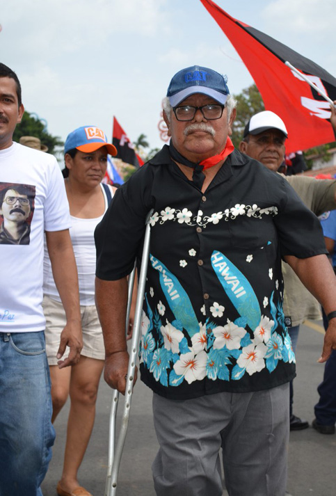 Presentar algún tipo de discapacidad motora no fue obstáculo para los nicaragüenses que piden paz para su país, luego de más de tres meses de focos de violencia que han dejado más de 200 muertos.