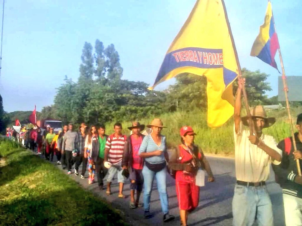 La Marcha Campesina que recorre el país fue recibida por el presidente Nicolás Maduro el pasado dos de agosto.