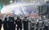 La Policía Bonaerense, Gendarmería y efectivos de civil reprimieron el festejo por los 40 años de la organización.