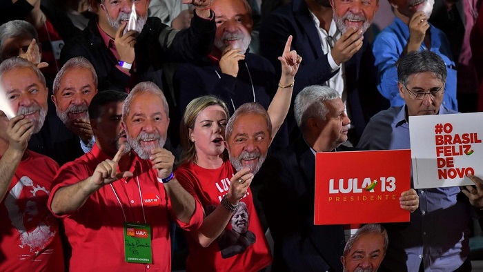 Representantes del Partido de los Trabajadores de Brasil (PT) afirmaron que iniciarán el proceso legal para consolidar la candidatura presidencial de Lula da Silva.