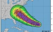 El huracán se moverá el martes y el miércoles por el suroeste del Atlántico, llegando a Carolina del Norte este jueves.