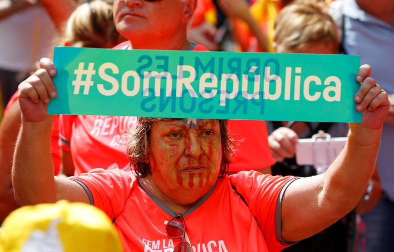 Catalonia has historically been at the forefront of the republican struggle against Spanish monarchic rule.