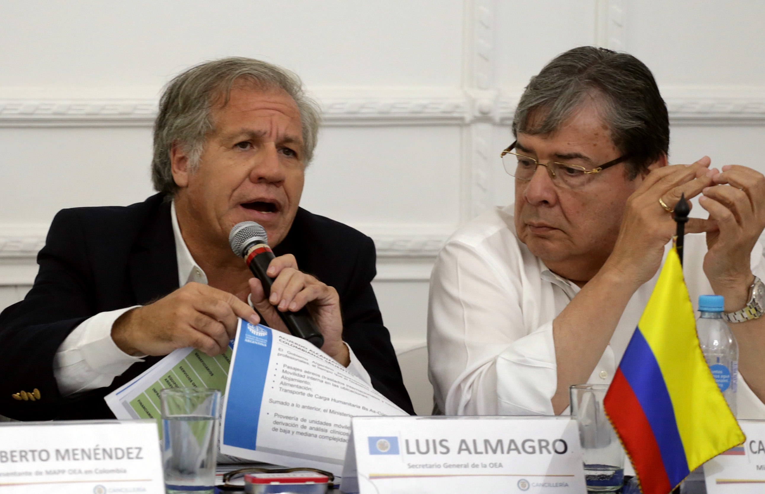 Luis Almagro visitó la ciudad fronteriza de Cúcuta.
