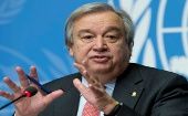 El secretario de las Naciones Unidas, António Guterres exhortó a la comunidad internacional a trabajar por la paz y los derechos humanos. 