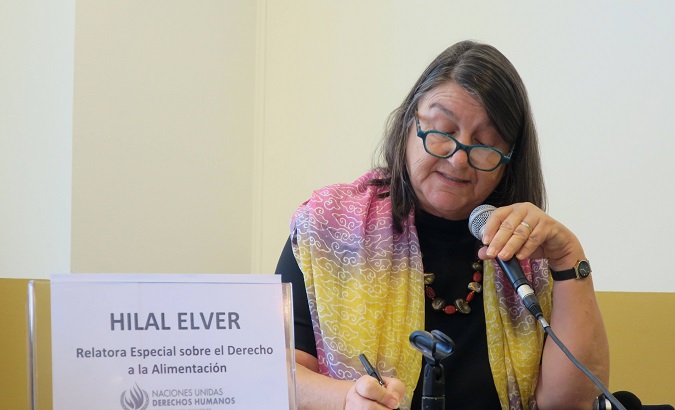 Hilal Elver, the UN Special Rapporteur on the Right to Food, warns about high food insecurity in Argentina.