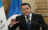 "Estamos revisando nombres para que sea como lo manda la normativa, de mutuo acuerdo con la Organización de Naciones Unidas", dijo el presidente Jimmy Morales. 