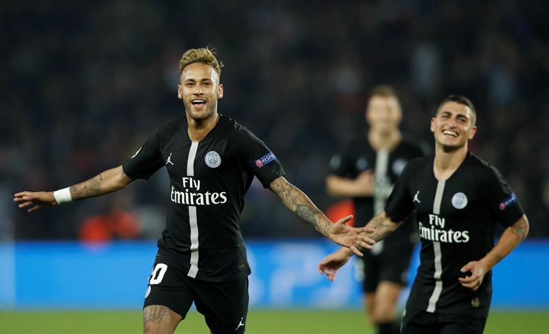 Neymar lideró la victoria de su equipo tras anotar los tres goles ante el Estrella Roja de Belgrado en la segunda jornada de Champions.