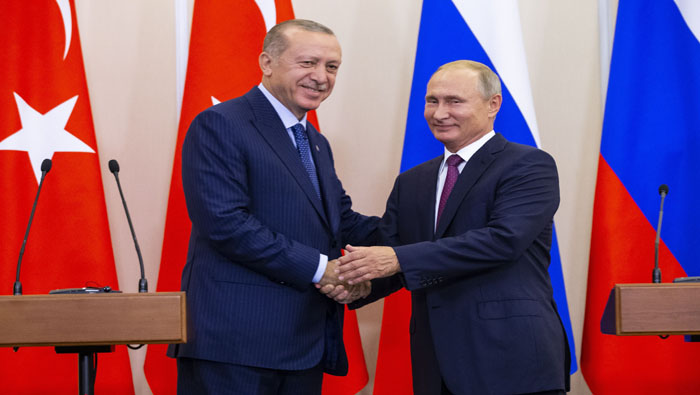 Putin (d) y Erdogan se han reunido en varias ocasiones para encontrar una salida a la crisis siria.
