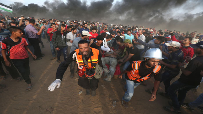 Entre las víctimas de la 30° jornada de las protestas en Gaza, al menos unos 25 menores de edad resultaron heridos.