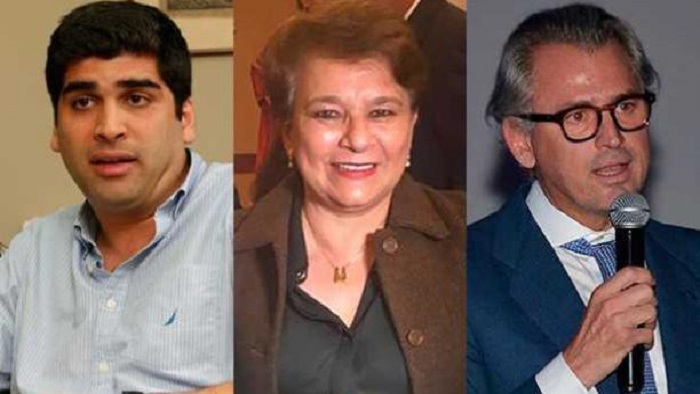 Los tres aspirantes a la Vicepresidencia de Ecuador son Otto Sonnenholzner, Nancy Vasco de Maldonado y Agustín Albán. 