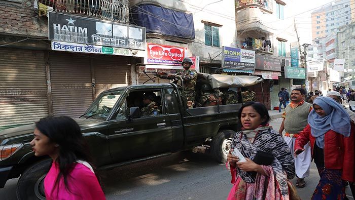 Las elecciones en Bangladés se han realizado bajo fuertes medidas de seguridad.