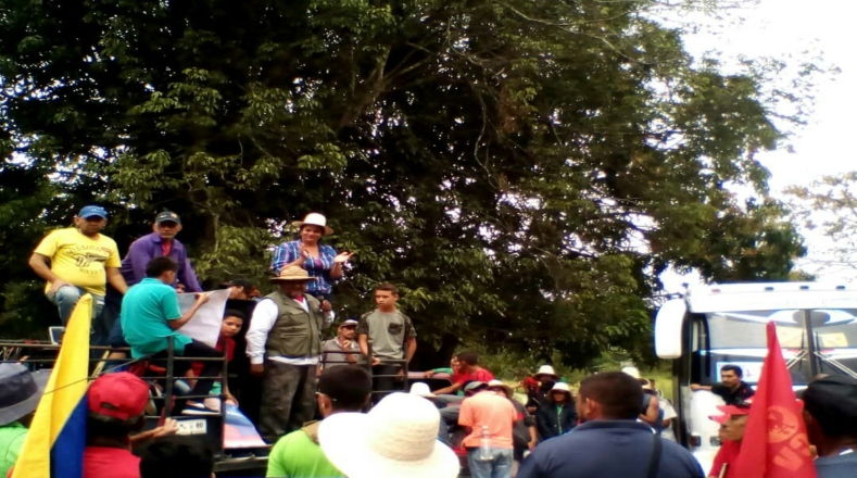 Asimismo, una marcha campesina se llevó a cabo en las calles de la localidad campesina de Santa Bárbara, en el Estado Zulia, al oeste del país, también enarboló la democracia y afirmó su compromiso con el segundo periodo presidencial (2019-2025) del mandatario bolivariano.
