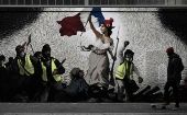 El artista del mural afirmó que "lo encuentro muy representativo de la Francia de hoy en día", ya que representa las demandas de la población.