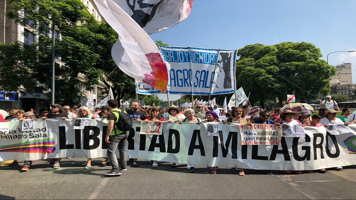 Los manifestantes marcharon desde la sede del Ministerio de Salud y Desarrollo Social hasta el Obelisco de Buenos Aires.