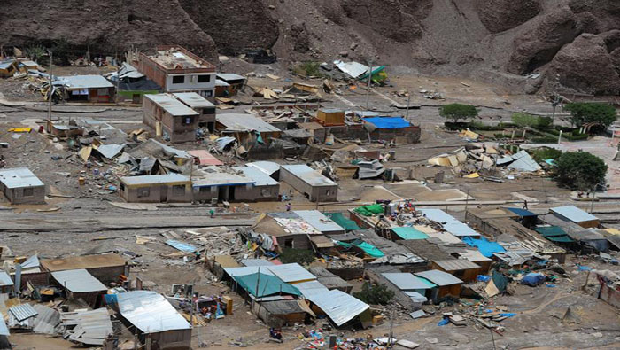 El presidente de Perú, Martín Vizcarra, precisó que las fuertes lluvias también han afectado a 8.000 personas.