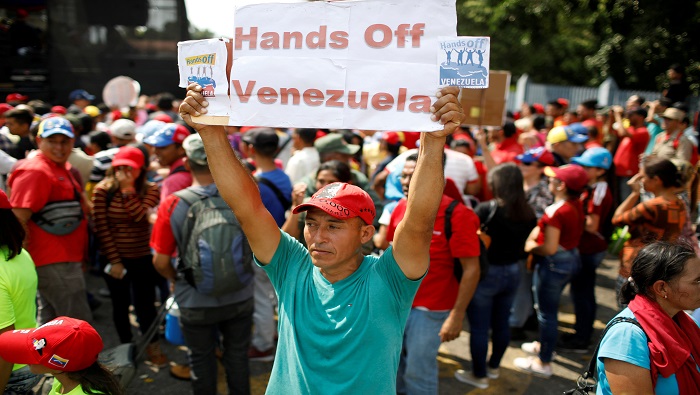 La autoproclamación de Juan Guaidó con respaldo de EE.UU. y el bloqueo financiero contra Venezuela son parte del golpe de Estado continuado.