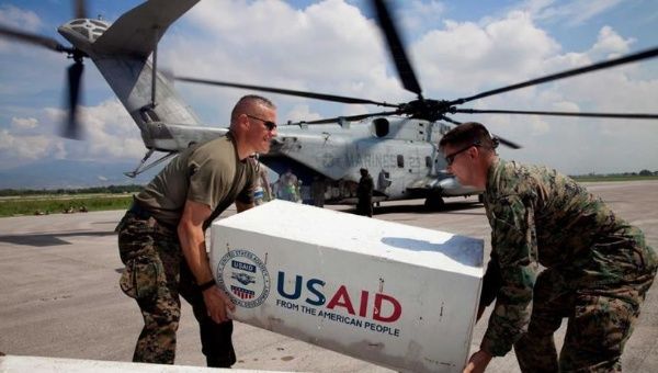 Ayuda humanitaria made in USA