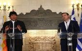 Los líderes de Grecia y Bolivia piden que se establezca un diálogo en Venezuela.
