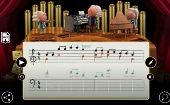 La composición interactiva esta estructurada en dos compases basados en la música barroca de Johann Sebastián Bach. 