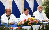 La delegación gubernamental expresó a las familias nicaragüenses su compromiso con la paz y la voluntad de continuar el dialogo.