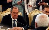 El canciller de Rusia, Serguéi Lavrov, sostuvo en Moscú un encuentro con su homólogo de Irán, Mohammad Javad Zarif.