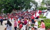 Sindicatos manifestaron contra el proyecto de ley que pretende prohibir las huelgas, así como el proyecto de ley de educación dual y otras medidas del Gobierno de Alvarado.