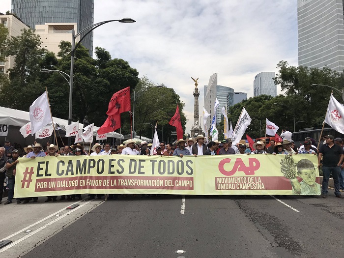Organizaciones campesinas de México exigieron al gobierno de AMLO cumplir las promesas electorales respecto al campo.