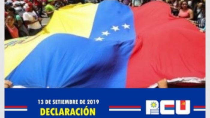 El Partido Comunista de Uruguay emitió una declaración para rechazar el TIAR contra Venezuela.
