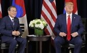 Los presidentes de Estados Unidos y del Corea del Sur se reunieron el lunes en Nueva York.