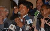 Evo Morales dijo estar confiado en el voto de las zonas rurales, que aún falta por escrutar y representa el 17 por ciento del total de votos, regiones en las que el actual mandatario ha sido históricamente apoyado.