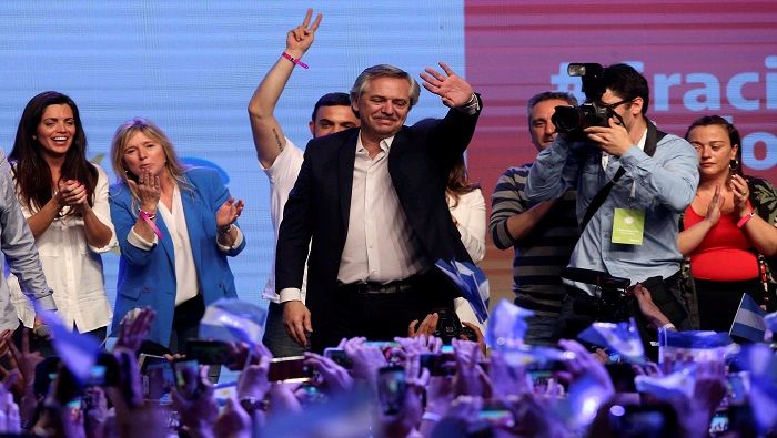 Los argentinos escucharon a los dirigentes del Frente de Todos que ganaron las elecciones.