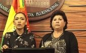 Adriana Salvatierra renunció a su cargo luego del golpe de Estado contra el presidente Evo Morales. 