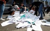 Los manifestantes acusan al PSU de profundizar las desigualdades del sistema educativo chileno, por lo que la población más pobre no puede acceder a la educación.