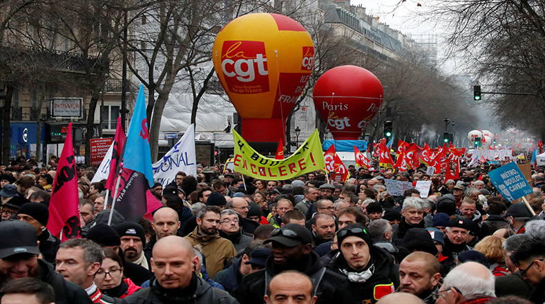 Los sindicatos franceses han convocado a una nueva protesta para este 11 de enero.