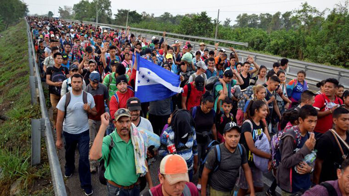 En 2018 salió la primera caravana de migrantes centroamericanos, con más de 3.000 personas, para escapar de la violencia en sus países.