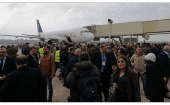 Con la llegada de la aeronave desde Damasco se reanudan los vuelos internos entre ambas ciudades