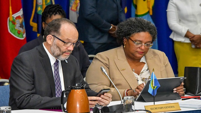 La primera ministra de Barbados, Mia Amor Mottley, destacó que la integració regional se enfrenta a un mundo de desafíos.