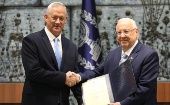 Benny Gantz (izquierda) recibió la encomienda presidencial para conformar al nuevo Gobierno en Israel.
